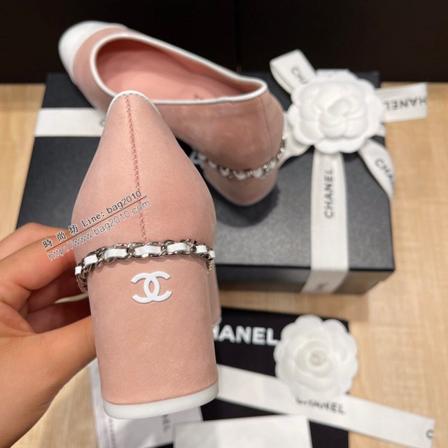 Chanel香奈兒頂級版本磨砂絲綢牛皮小香新款彩色糖果系列單鞋 dx2718